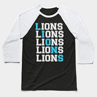 Detroit Lions Baseball T-Shirt